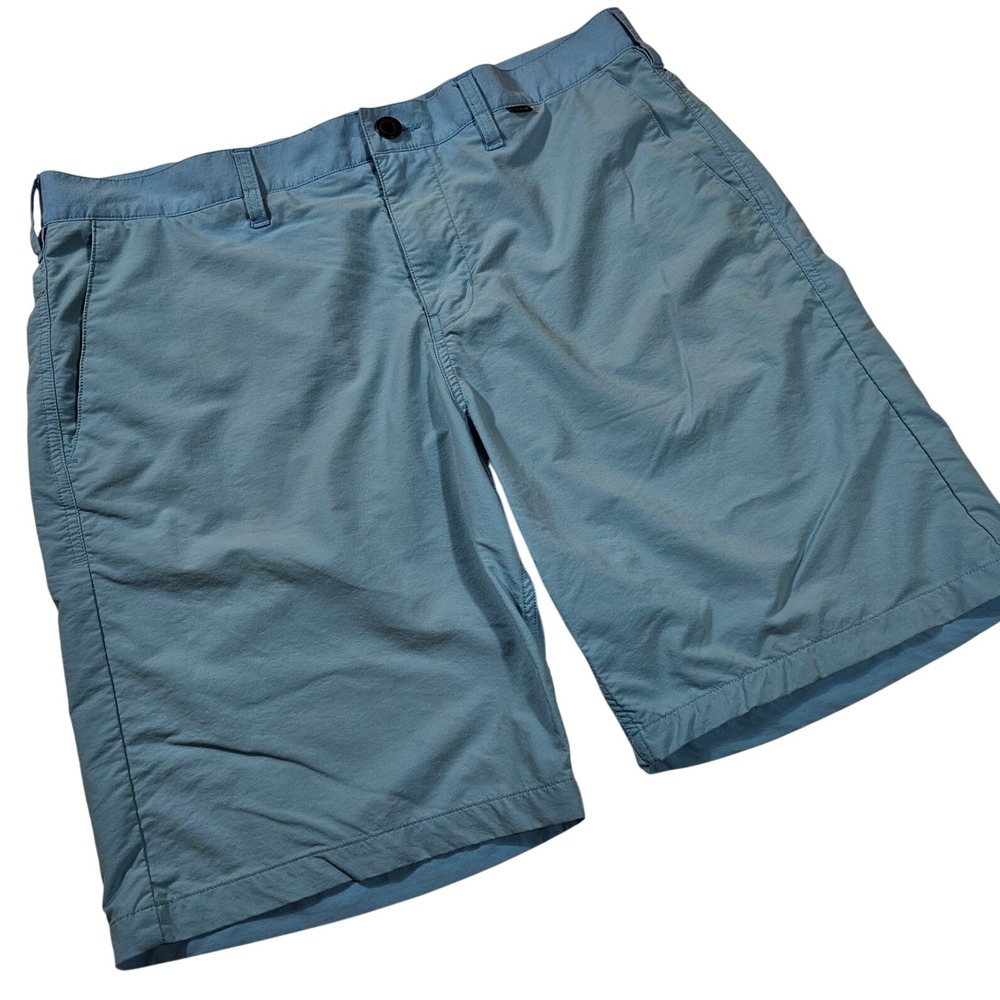 Hurley Nike Dri-FIT Hybrid‎ Walk Shorts Mens 36 Light Blue Flat Front E3627-00